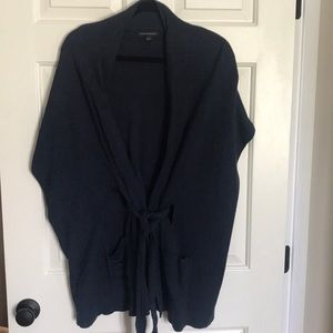 Banana Republic Women’s Navy Tie Poncho